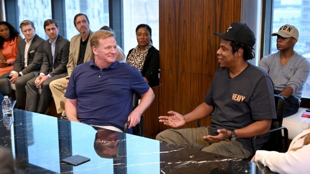 Jay-Z meets with NFL executives