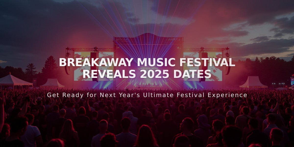 Breakaway Music Festival Expands to 12 Cities for 2025 Tour