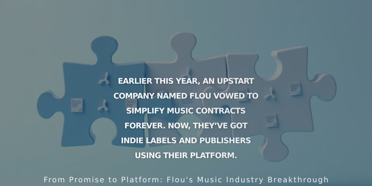 Music Tech Startup Flou Transforms Contract Management as Labels and Publishers Jump Onboard