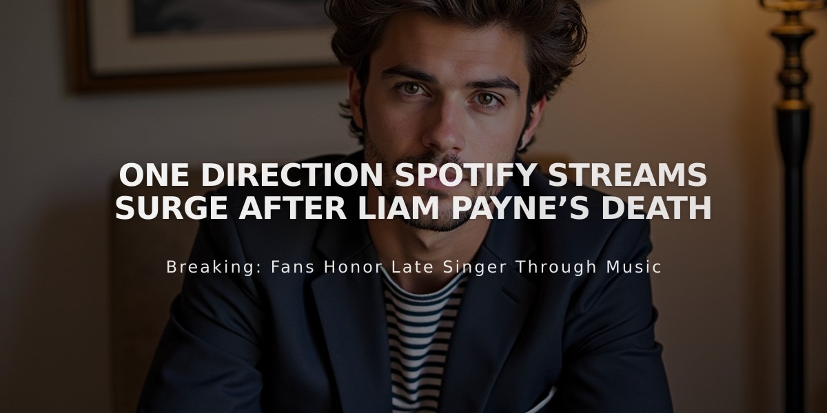 One Direction Streams Skyrocket on Spotify After Tragic Loss of Liam Payne