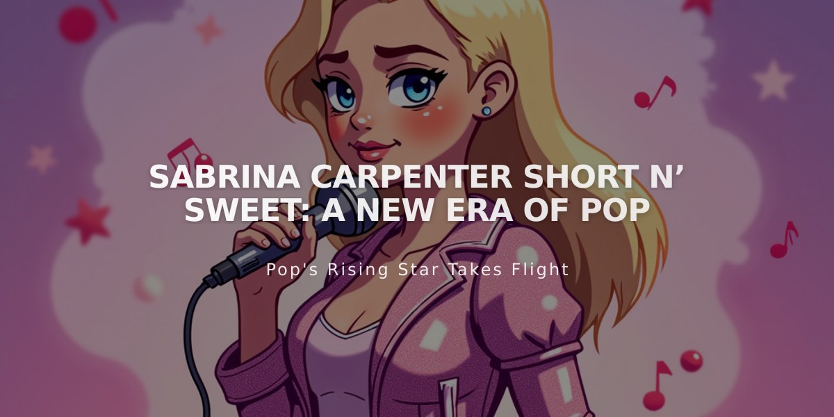 Sabrina Carpenter's Short n' Sweet Dominates Billboard 200, Marks Pop Evolution