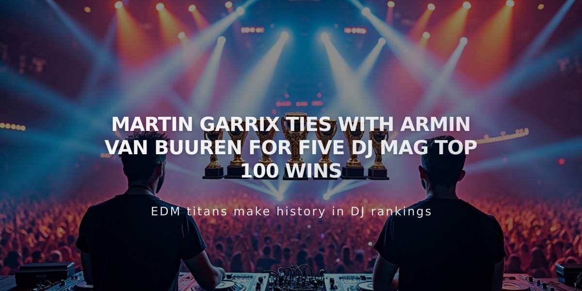 Martin Garrix Makes History, Equals Armin van Buuren's Record with Fifth DJ Mag Top 100 Win