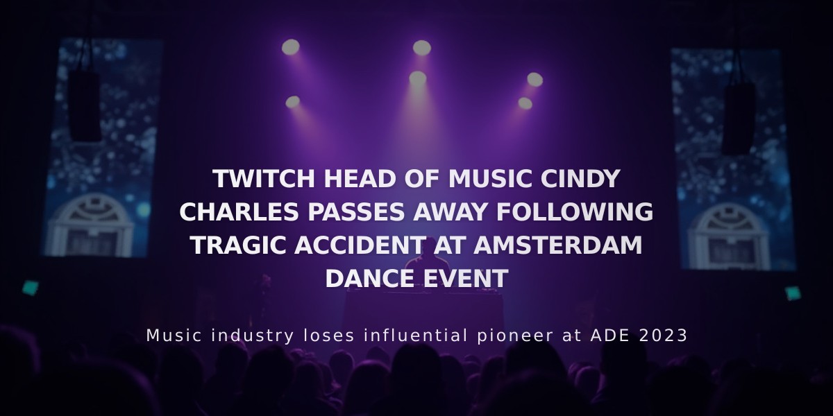 Twitch Music Head Cindy Charles Dies in Amsterdam Accident, Leaving Legacy in Digital Music Licensing