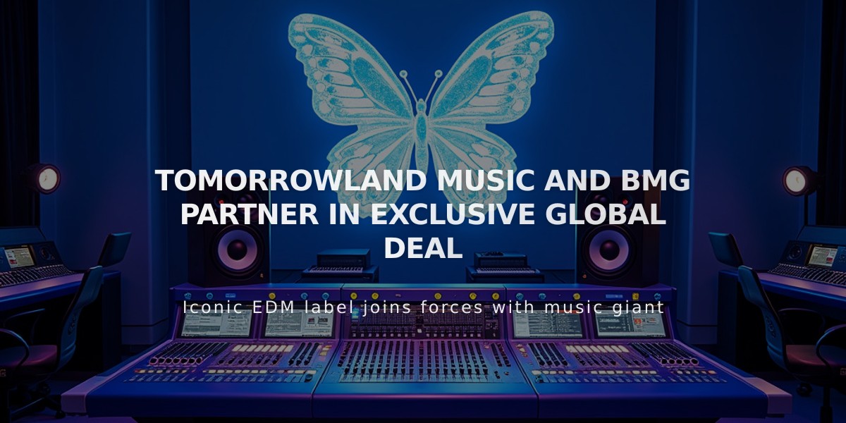 Tomorrowland Music Teams Up with BMG in Global Publishing Rights Partnership