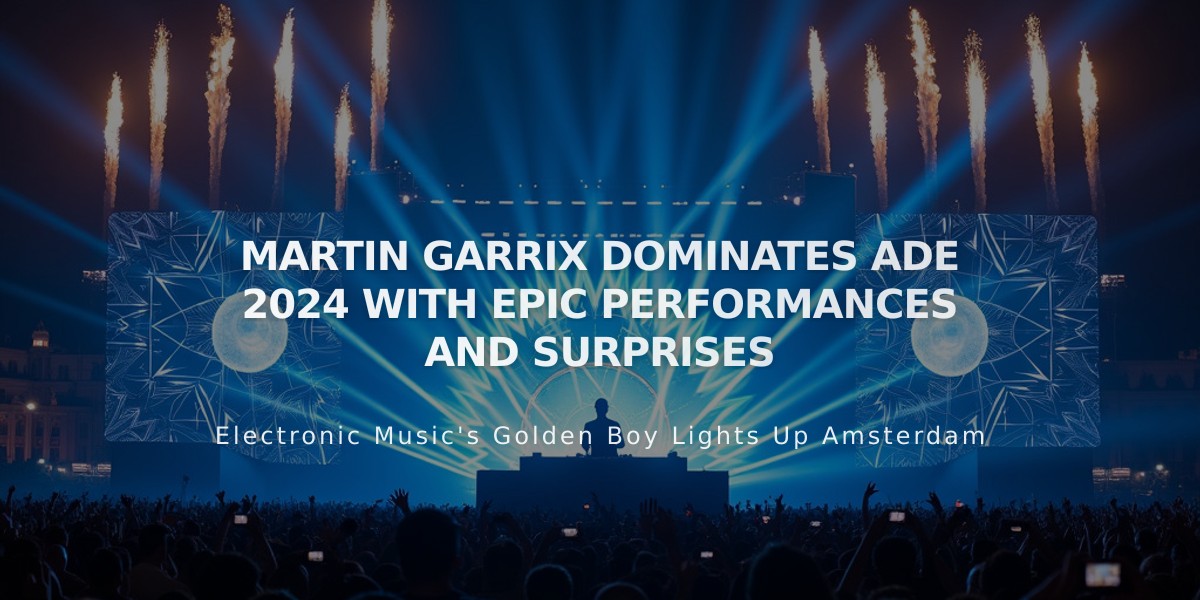 Martin Garrix Claims Fifth DJ Mag #1 Title with Spectacular ADE 2024 Shows