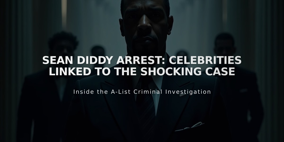 Sean 'Diddy' Combs Arrest Scandal: Major Stars Under Investigation Spotlight