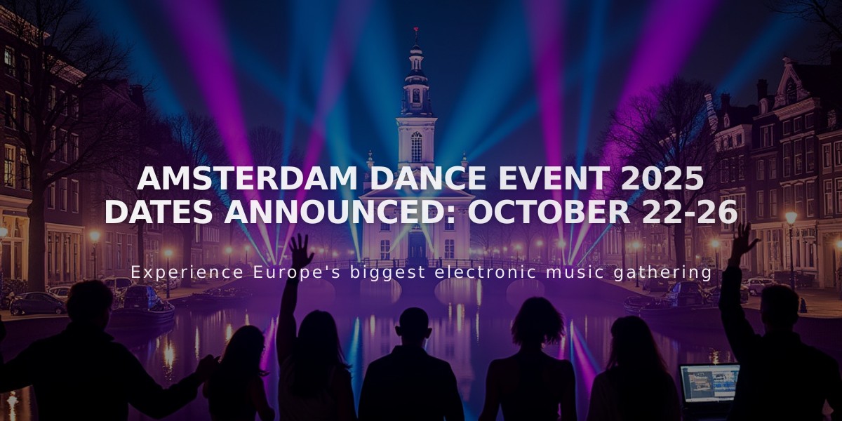 Amsterdam Dance Event Marks 30th Anniversary with Historic 2025 Edition: October 22-26