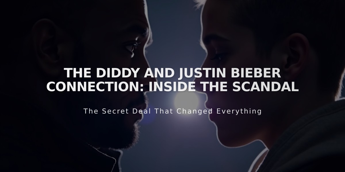 Diddy Scandal: Justin Bieber Battles Anxiety Over Past Mentor Connection