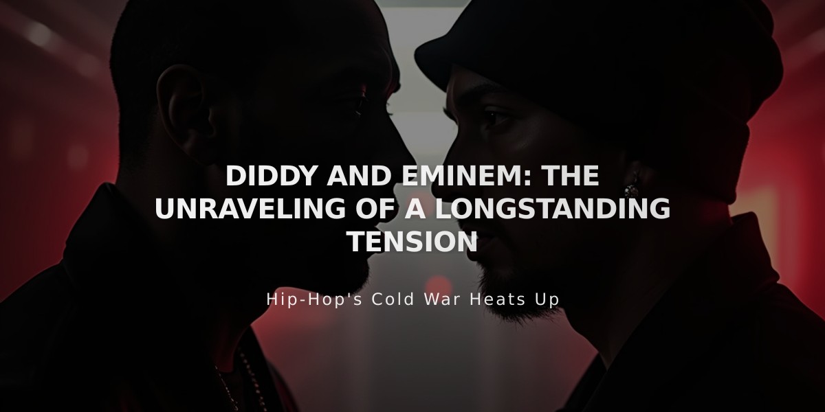 Diddy vs. Eminem: Historic Rivalry Reignites Amid Legal Storm