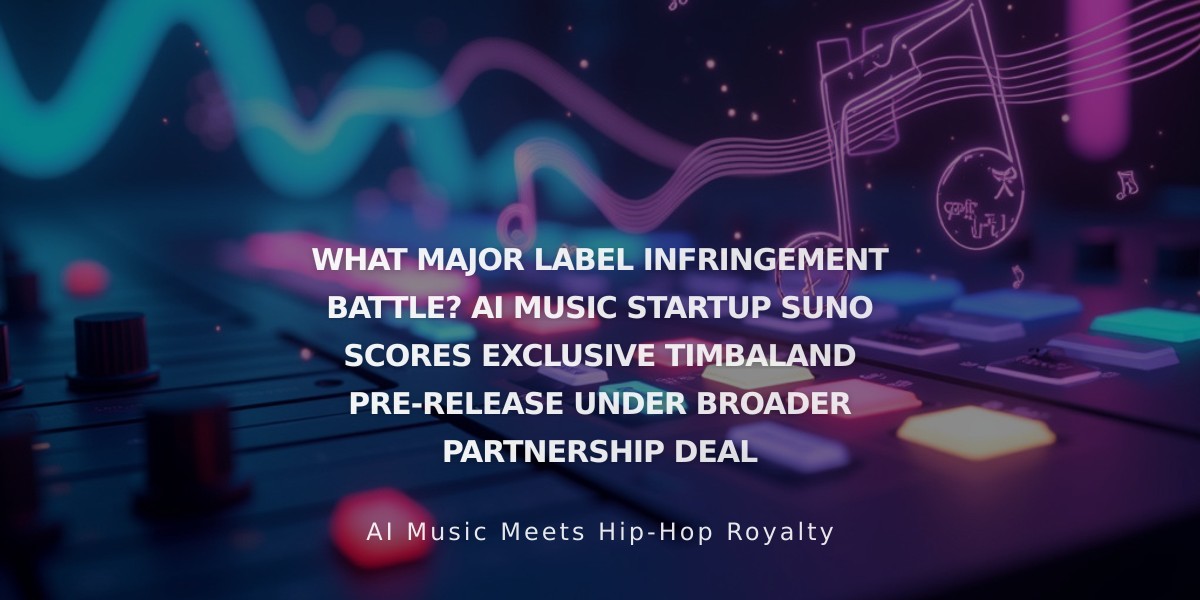 Timbaland Partners with Suno for Exclusive AI Music Release Despite Industry Legal Battles