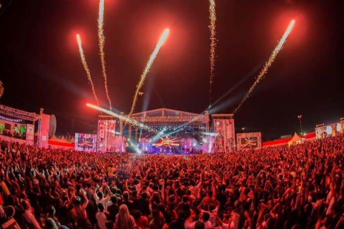 NH7 Weekender festival crowd and stage