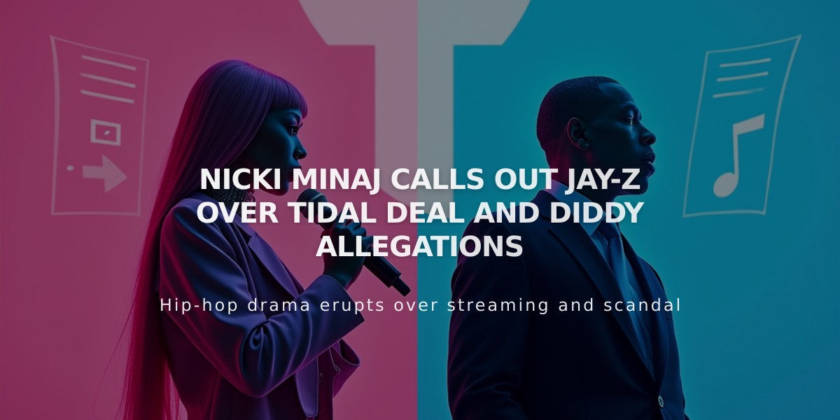 Nicki Minaj Slams Jay-Z Over $1M Tidal Deal, Questions Diddy Controversy Knowledge