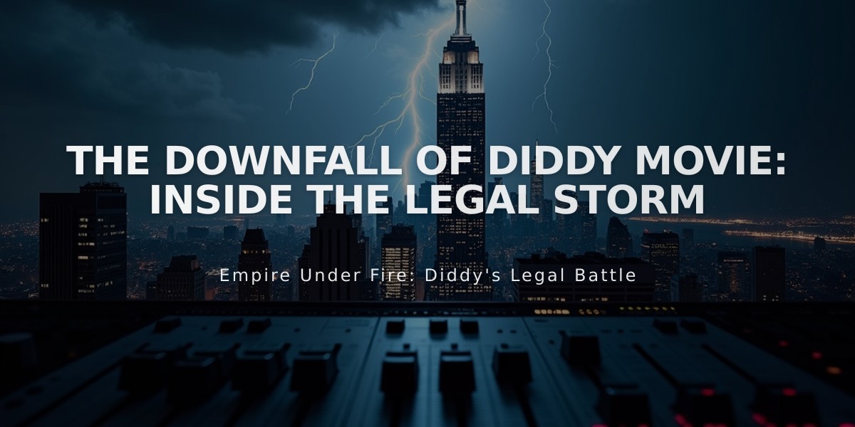 The Diddy Empire Crumbles: Legal Battles and a Legacy in Peril