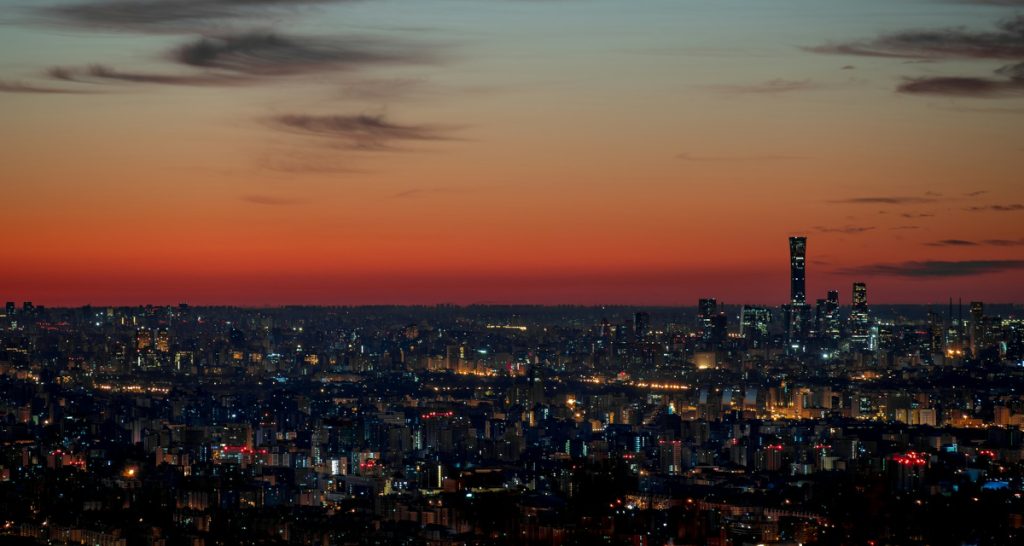 Beijing skyline from above