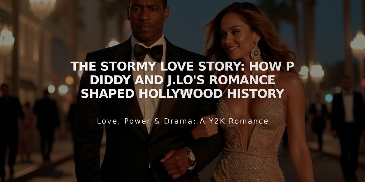 The Stormy Love Story: How P Diddy and J.Lo's Romance Shaped Hollywood History