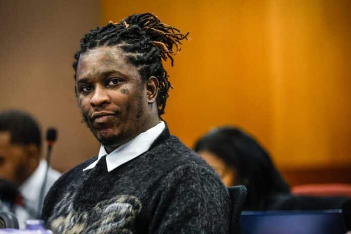 Young Thug at plea deal hearing