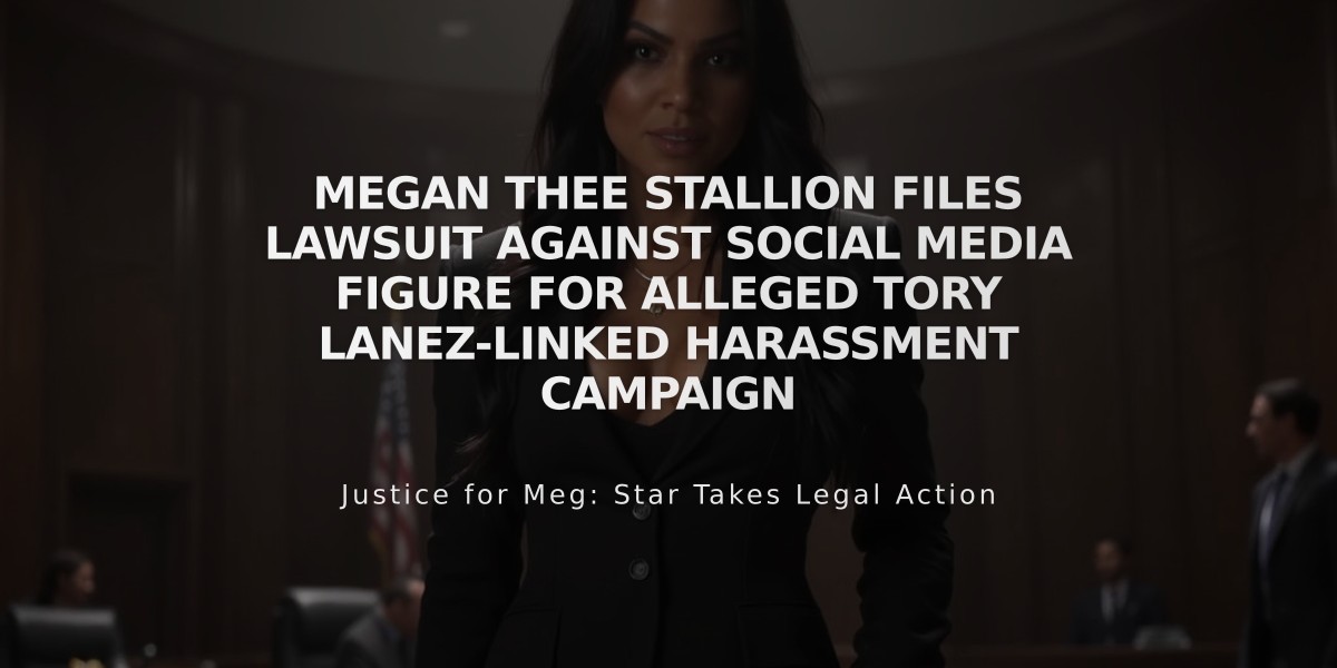 Megan Thee Stallion Files Lawsuit Against Social Media Figure for Alleged Tory Lanez-Linked Harassment Campaign