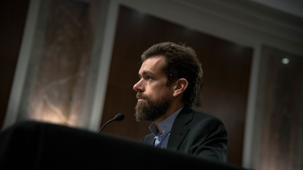 Businessman speaking at podium