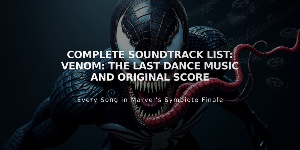 Complete Soundtrack List: Venom: The Last Dance Music and Original Score