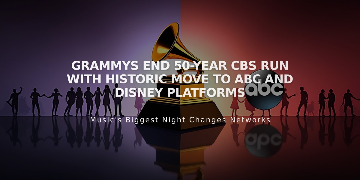 Grammys End 50-Year CBS Run with Historic Move to ABC and Disney Platforms