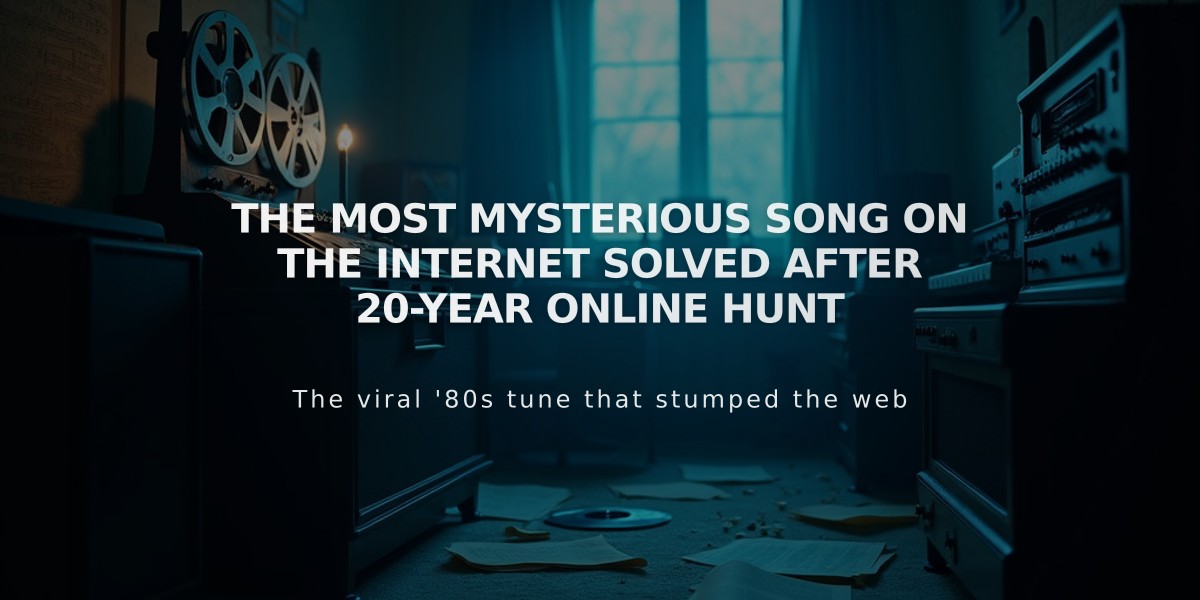 The Most Mysterious Song on the Internet Solved After 20-Year Online Hunt