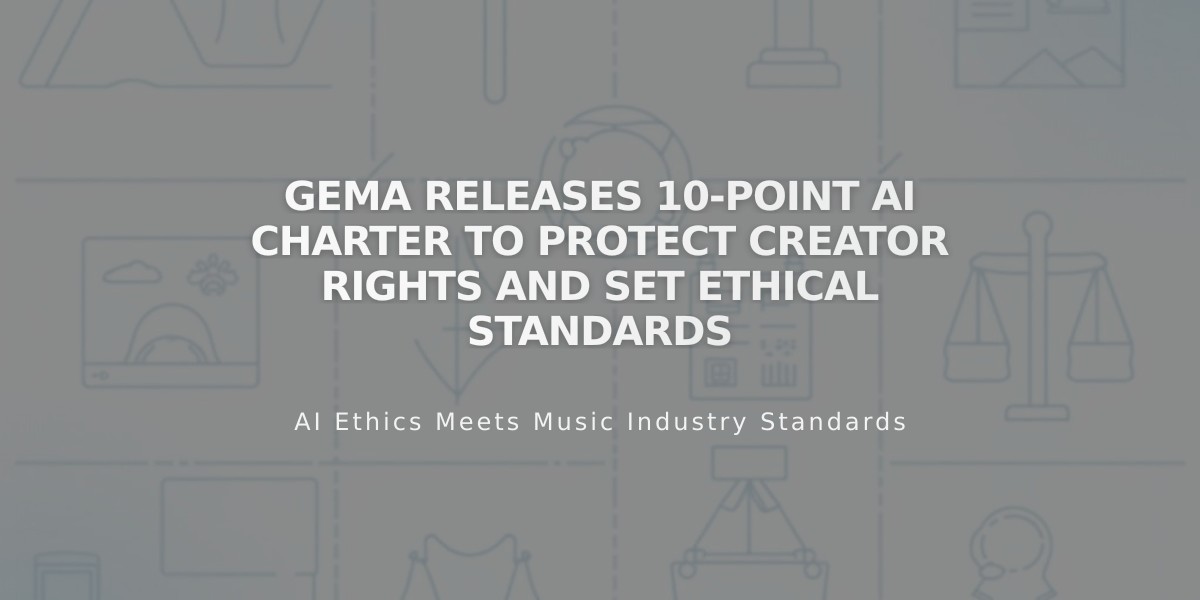 GEMA Releases 10-Point AI Charter to Protect Creator Rights and Set Ethical Standards