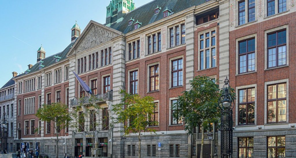 Euronext Amsterdam stock exchange building