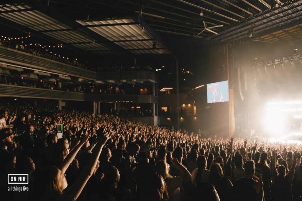 Concert crowd watching live performance