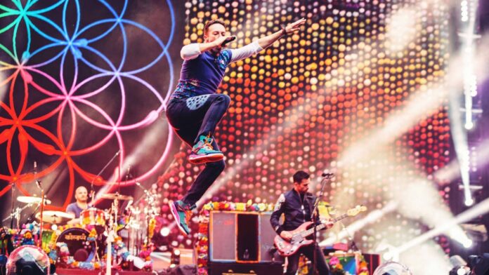 Coldplay performing live in Ahmedabad