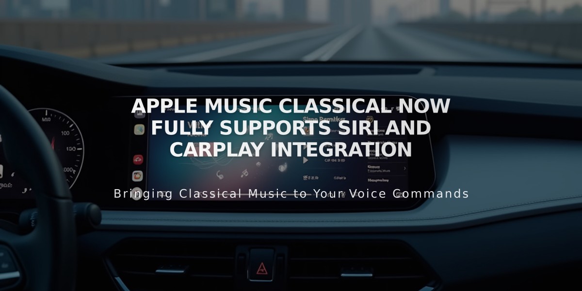 Apple Music Classical Now Fully Supports Siri and CarPlay Integration