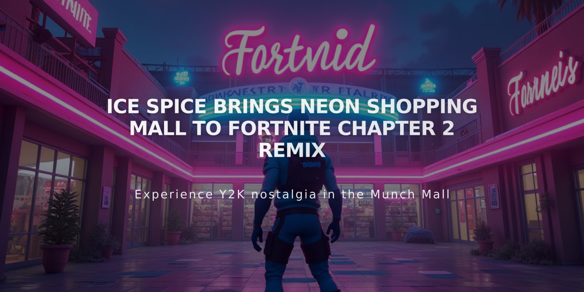 Ice Spice Brings Neon Shopping Mall to Fortnite Chapter 2 Remix