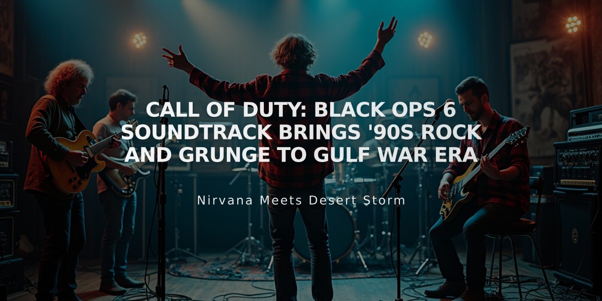 Call of Duty: Black Ops 6 Soundtrack Brings '90s Rock and Grunge to Gulf War Era