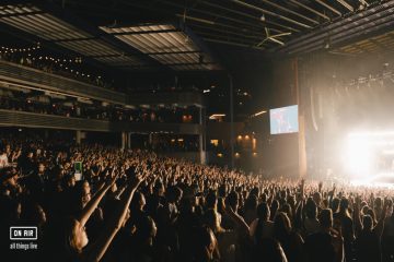 Crowd watching live music performance