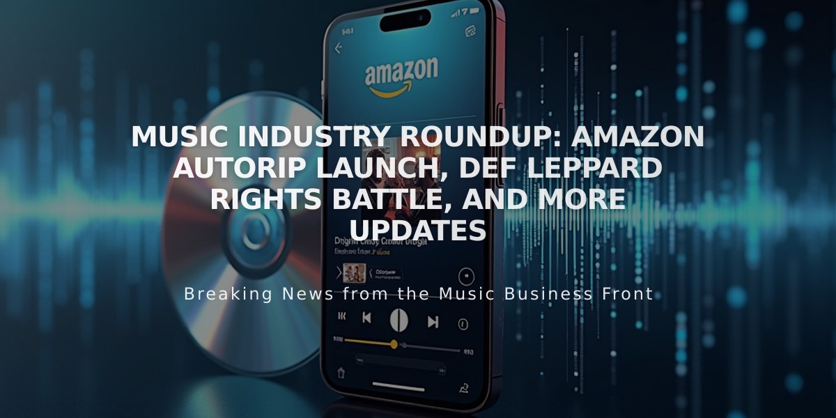 Music Industry Roundup: Amazon AutoRip Launch, Def Leppard Rights Battle, and More Updates