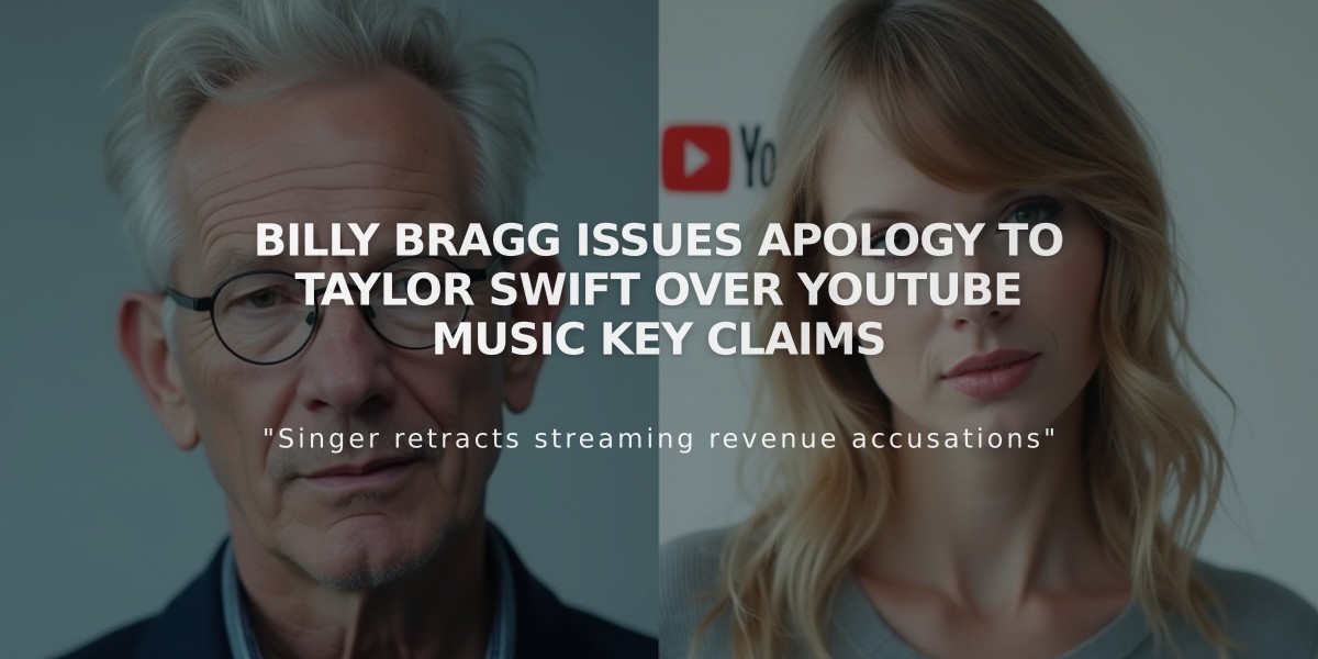 Billy Bragg Issues Apology to Taylor Swift Over YouTube Music Key Claims