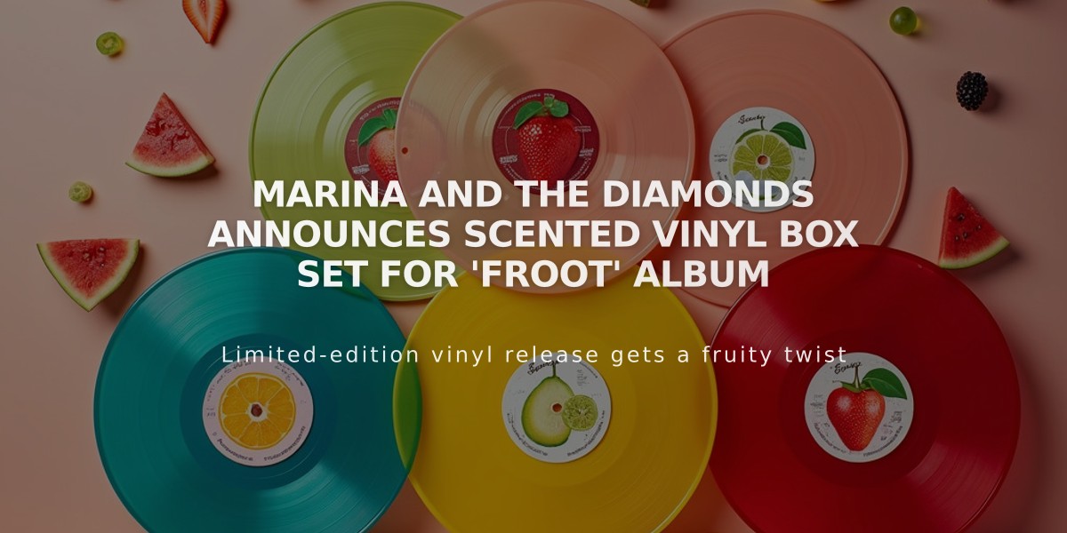 Marina and the Diamonds Announces Scented Vinyl Box Set for 'Froot' Album