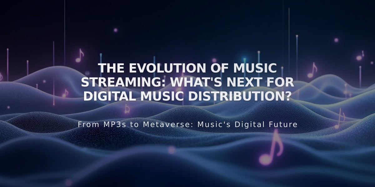 The Evolution of Music Streaming: What's Next for Digital Music Distribution?