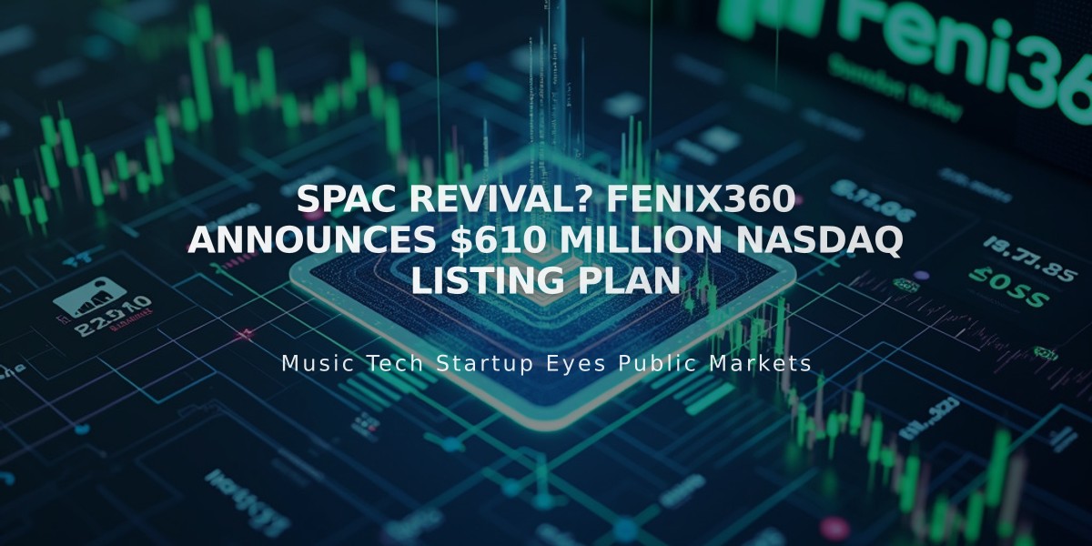 SPAC Revival? Fenix360 Announces $610 Million NASDAQ Listing Plan