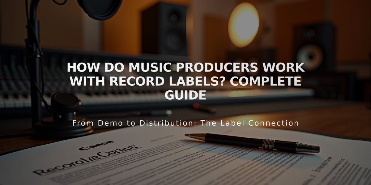 How Do Music Producers Work With Record Labels? Complete Guide