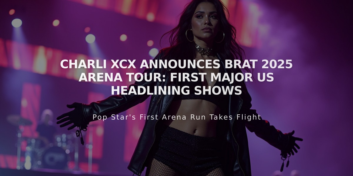 Charli XCX Announces BRAT 2025 Arena Tour: First Major US Headlining Shows