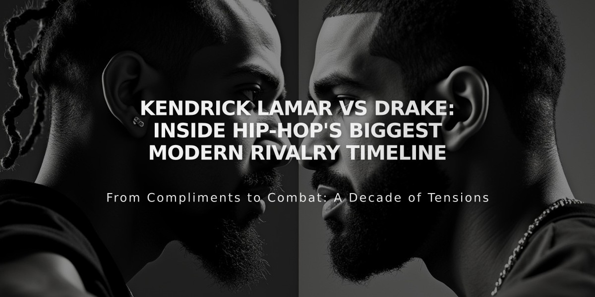 Kendrick Lamar vs Drake: Inside Hip-Hop's Biggest Modern Rivalry Timeline