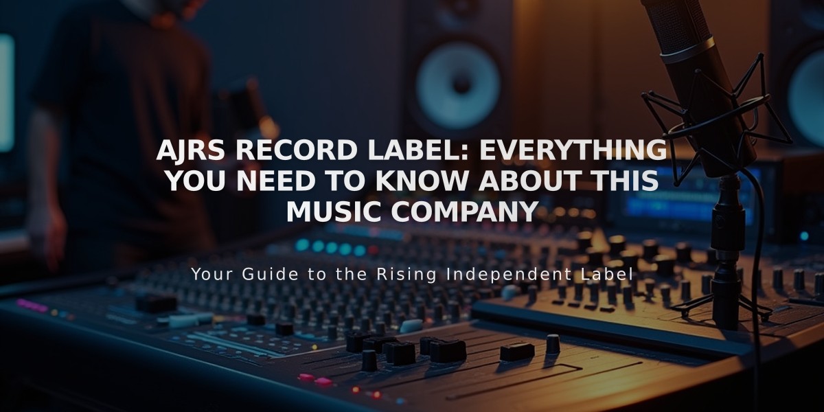 AJRS Record Label: Everything You Need to Know About This Music Company