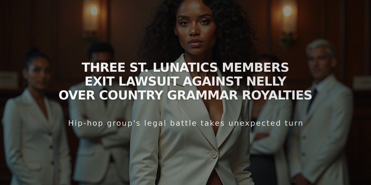 Three St. Lunatics Members Exit Lawsuit Against Nelly Over Country Grammar Royalties