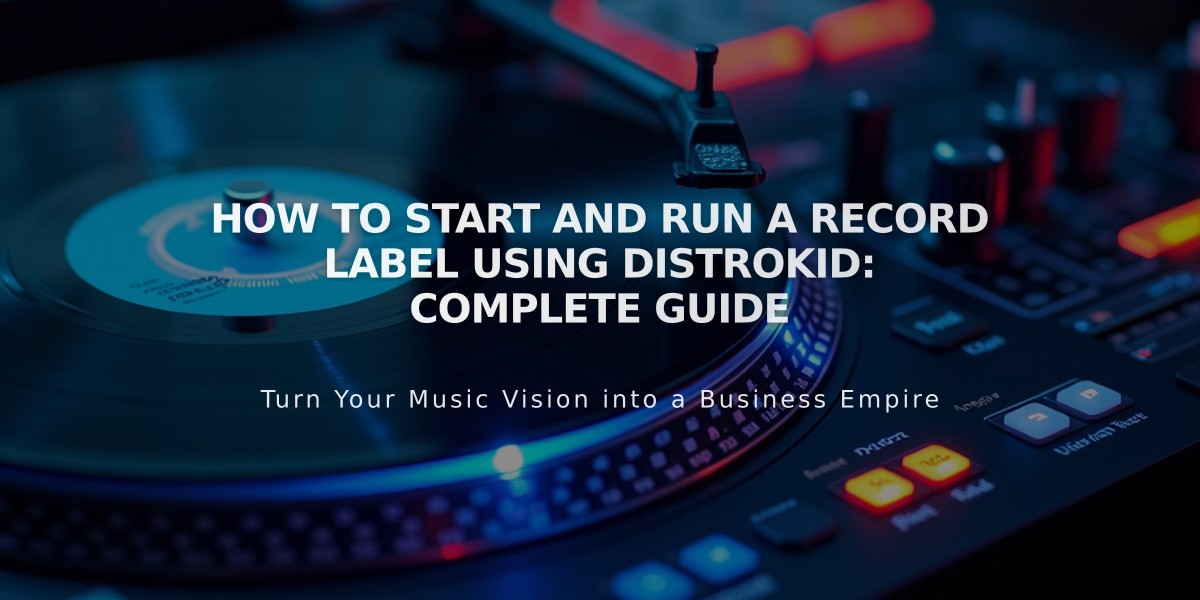 How to Start and Run a Record Label Using DistroKid: Complete Guide