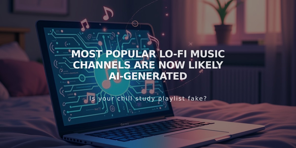 Most Popular Lo-Fi Music Channels Are Now Likely AI-Generated