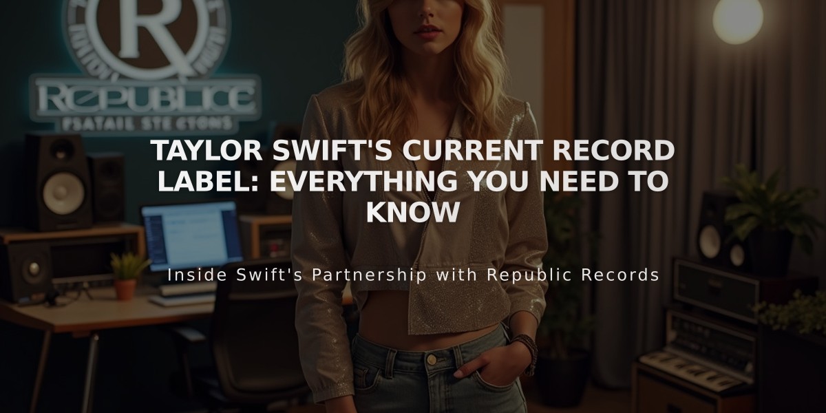 Taylor Swift's Current Record Label: Everything You Need to Know