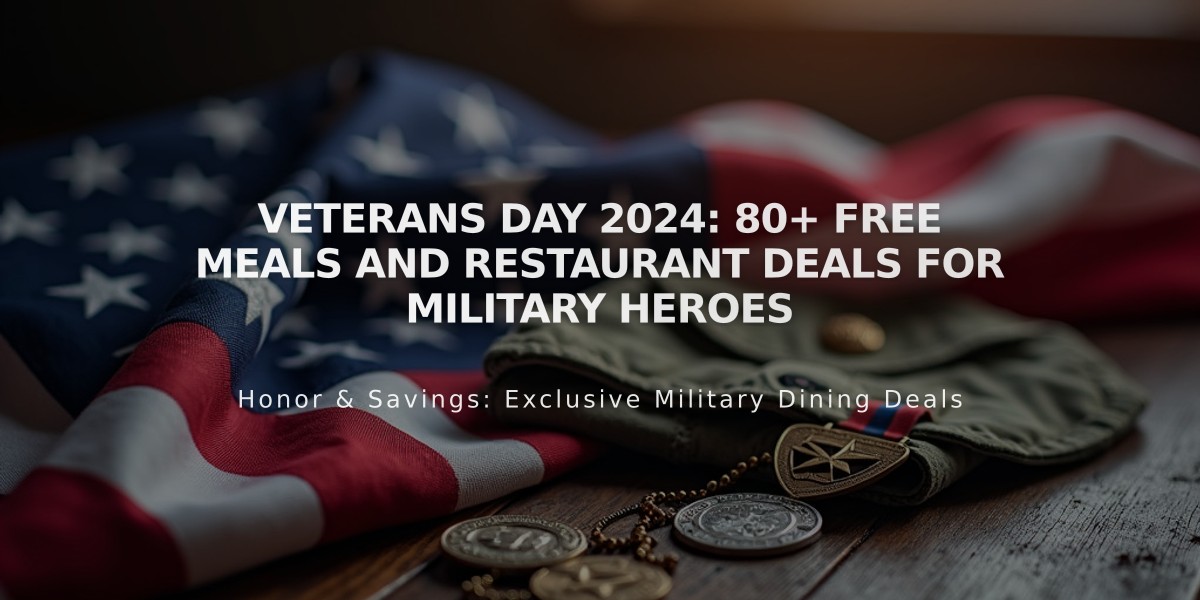 Veterans Day 2024: 80+ Free Meals and Restaurant Deals for Military Heroes