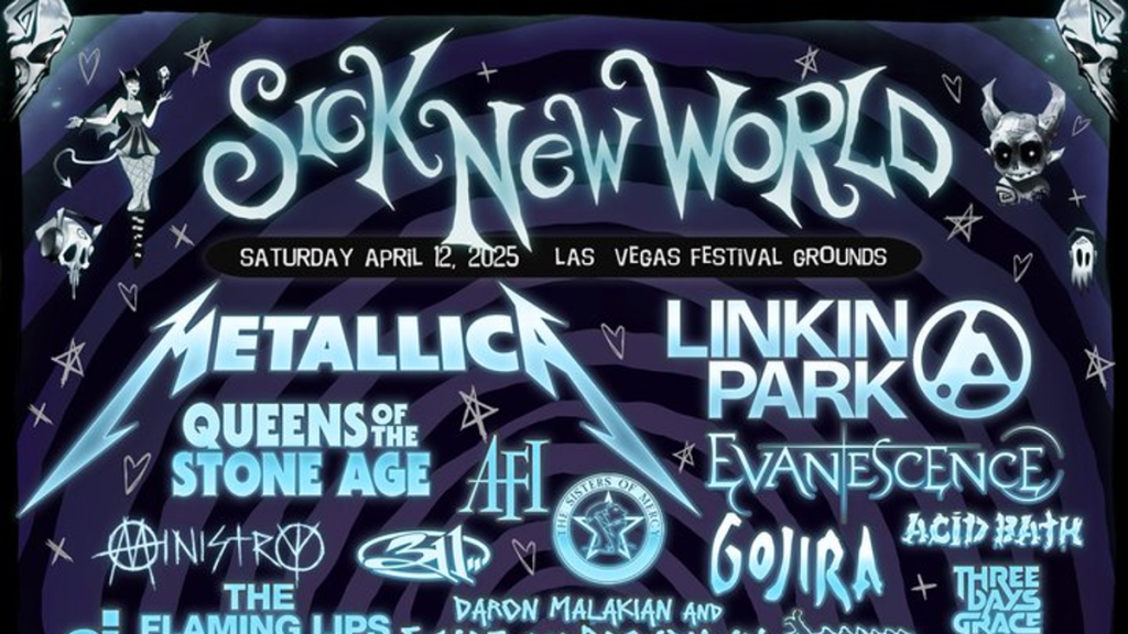 Sick New World festival lineup poster