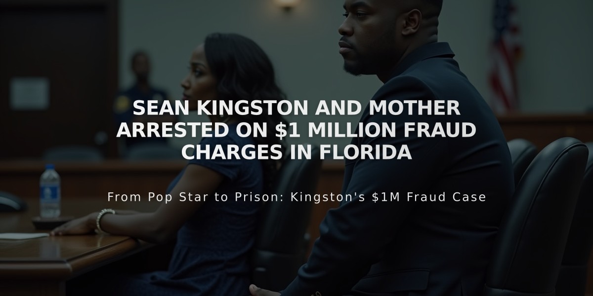 Sean Kingston and Mother Arrested on $1 Million Fraud Charges in Florida