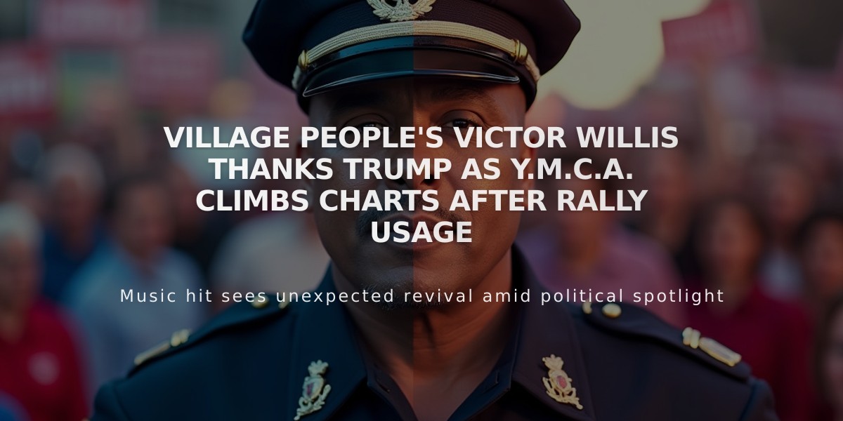 Village People's Victor Willis Thanks Trump as Y.M.C.A. Climbs Charts After Rally Usage